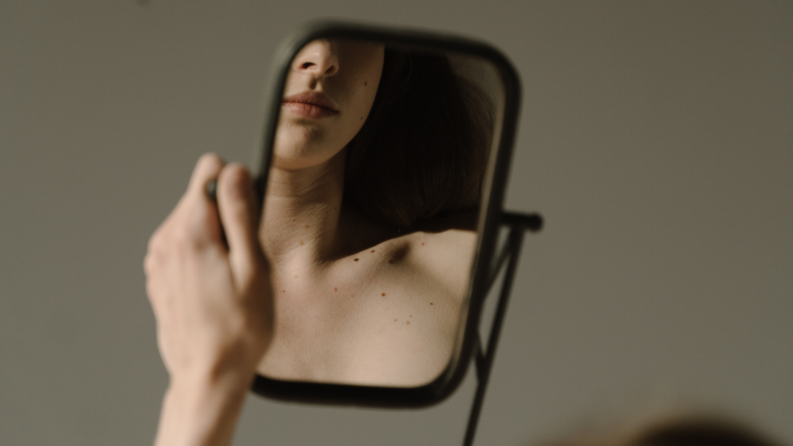 woman in mirror