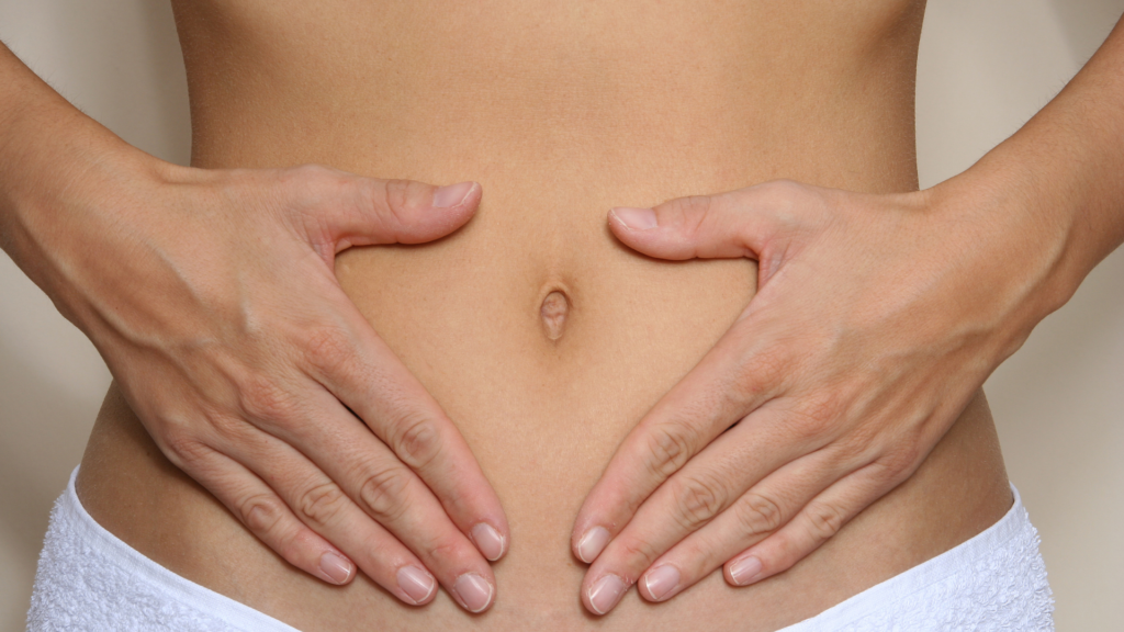 hands on stomach