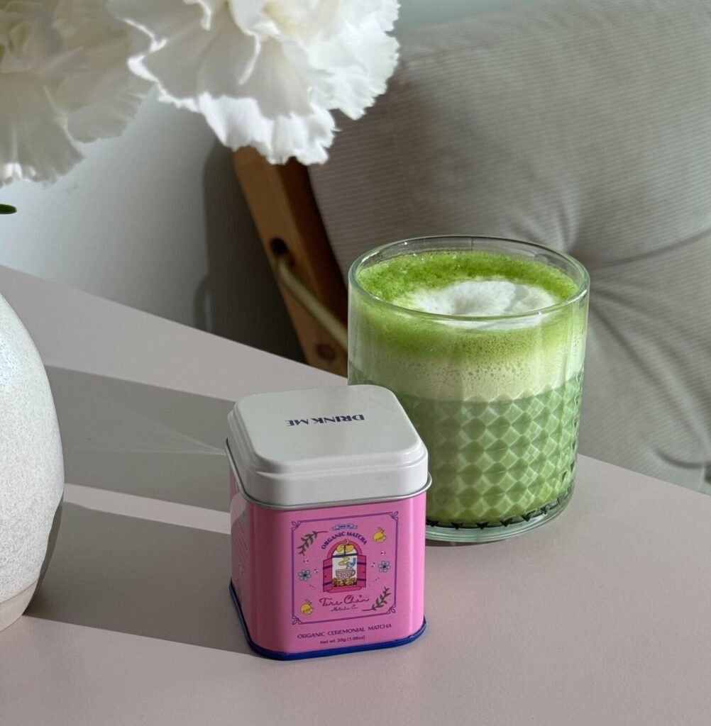 Matcha in glass