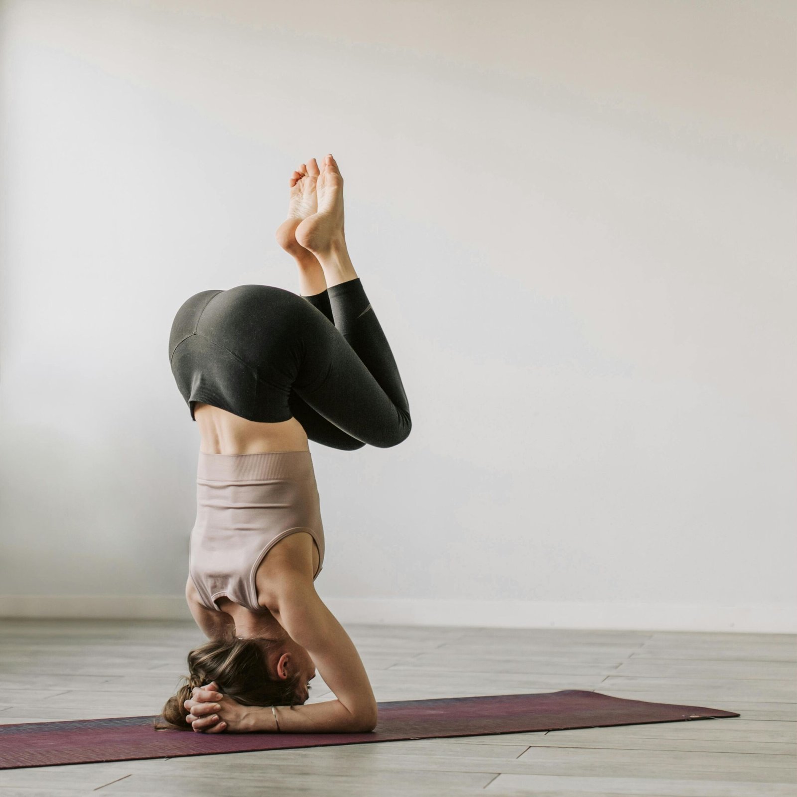 woman doing yoga
