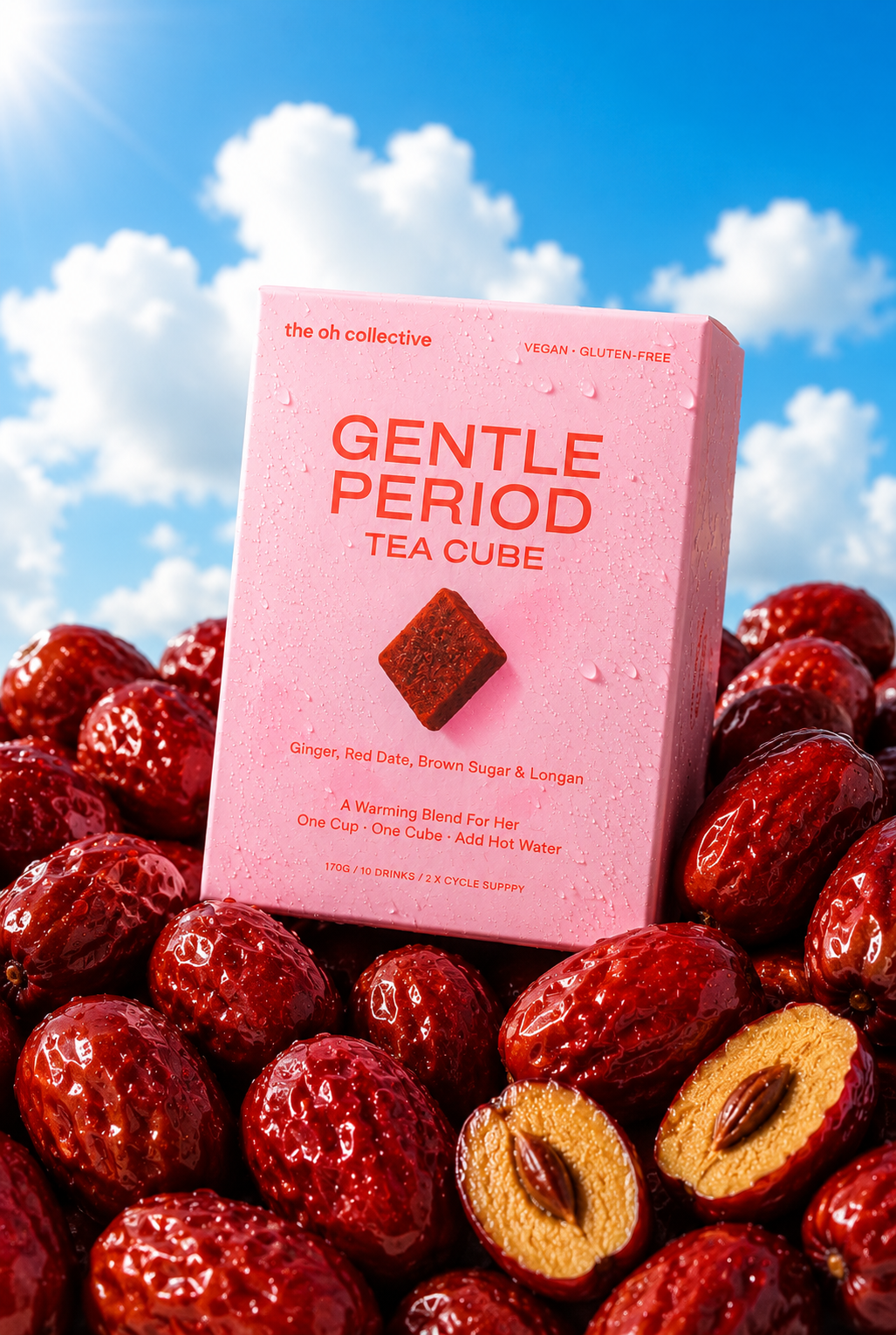 period relief cubes with dates